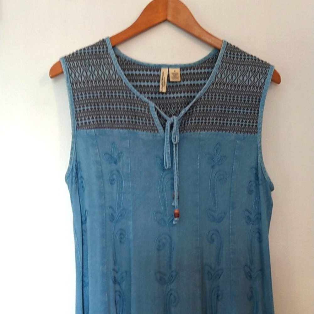 Denim Dress by Studio West Apparel Size Medium Gently Used